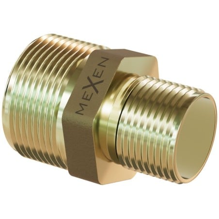 Mexen BRASS Messing-Reduziernippel 1/2 AG x 1/4 AG - W97405-1214