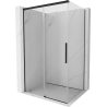 Mexen Rox lükandustega dušikabiin 155 x 70 cm, läbipaistev, must - 8C2-155-070-70-00