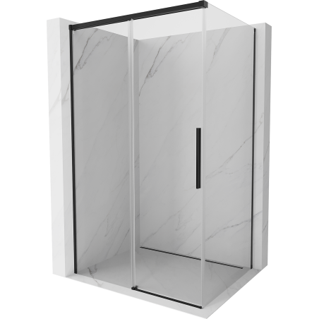 Mexen Rox Duschkabine verschiebbar 160 x 70 cm, transparent, schwarz - 8C2-160-070-70-00