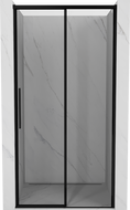 Mexen Rox lükandakus uksed, parempoolsed, 135 cm, must raam, must - 8C2-135-000-70-70-P