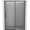 Mexen Rox drzwi prysznicowe rozsuwane prawe 140 cm, czarna ramka, czarne - 8C2-140-000-70-70-P