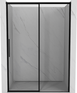 Mexen Rox lükanduksed duššile, parempoolsed 145 cm, must raam, must - 8C2-145-000-70-70-P