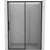 Mexen Rox drzwi prysznicowe rozsuwane prawe 155 cm, czarna ramka, czarne - 8C2-155-000-70-70-P