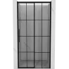 Mexen Rox porte de douche coulissante droite 110 cm, grille noire, noir - 8C2-110-000-70-77-P