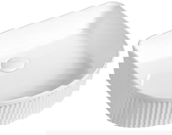 Mexen Grovo countertop washbasin fluted 41 x 36 cm, white - 22304200