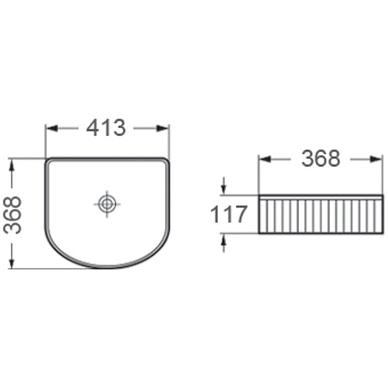 Mexen Grovo uranallas, uritettu, 41 x 36 cm, valkoinen - 22304200