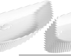 Mexen Grovo lavandino da appoggio scanalato 40 x 35 cm, bianco - 22304000