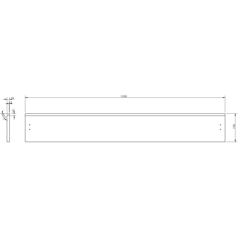 Mexen Orio vannitoakapp 140 cm Valamu Vela, 1 sahtel, grafiit matt/valge matt - 91A10-14023-1-BF66-W23M01