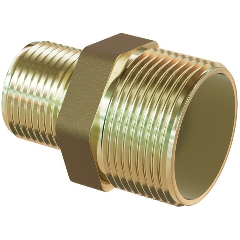 Mexen BRASS nypel redukcyjny mosiężny 6/4 GZ x 1 GZ - W97405-6410