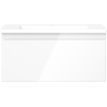Mexen Orio badkamerkastje 50 cm met wastafel Otis, 1 lade, wit glans - 91A10-05023-1-BF00-W18M00