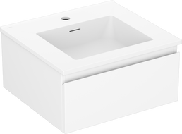 Mexen Orio badkamerkast 50 cm met wastafel Otis, 1 lade, witte mat - 91A10-05023-1-BF01-W18M01