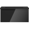 Mexen Orio mobile da bagno 50 cm con lavabo Otis, 1 cassetto, nero lucido/nero opaco - 91A10-05023-1-BF70-W18M71
