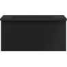 Mexen Orio mueble de baño de 50 cm con lavabo Otis, 1 cajón, negro mate - 91A10-05023-1-BF71-W18M71