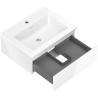 Mexen Orio armoire de salle de bain 60 cm avec lavabo Otis, 1 tiroir, blanc brillant - 91A10-06023-1-BF00-W18M00