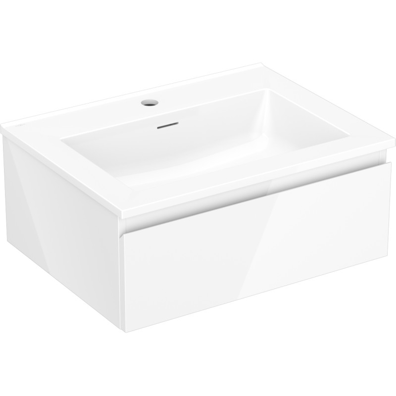 Mexen Orio vannitoakapp 60 cm valamu Otis, 1 sahtel, valge läige - 91A10-06023-1-BF00-W18M00