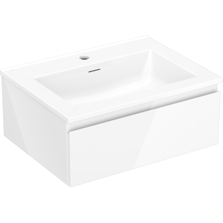 Mexen Orio armoire de salle de bain 60 cm avec lavabo Otis, 1 tiroir, blanc brillant - 91A10-06023-1-BF00-W18M00