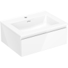 Mexen Orio armoire de salle de bain 60 cm avec lavabo Otis, 1 tiroir, blanc brillant - 91A10-06023-1-BF00-W18M00