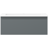 Mexen Orio badkamerkast 60 cm met wastafel Otis, 1 lade, grafiet mat/wit mat - 91A10-06023-1-BF66-W18M01