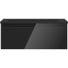 Mexen Orio meuble de salle de bains 60 cm avec lavabo Otis, 1 tiroir, noir brillant/noir mat - 91A10-06023-1-BF70-W18M71