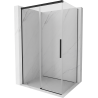 Mexen Rox schuifdouchecabine 160 x 85 cm, transparant, zwart - 8C2-160-085-70-00