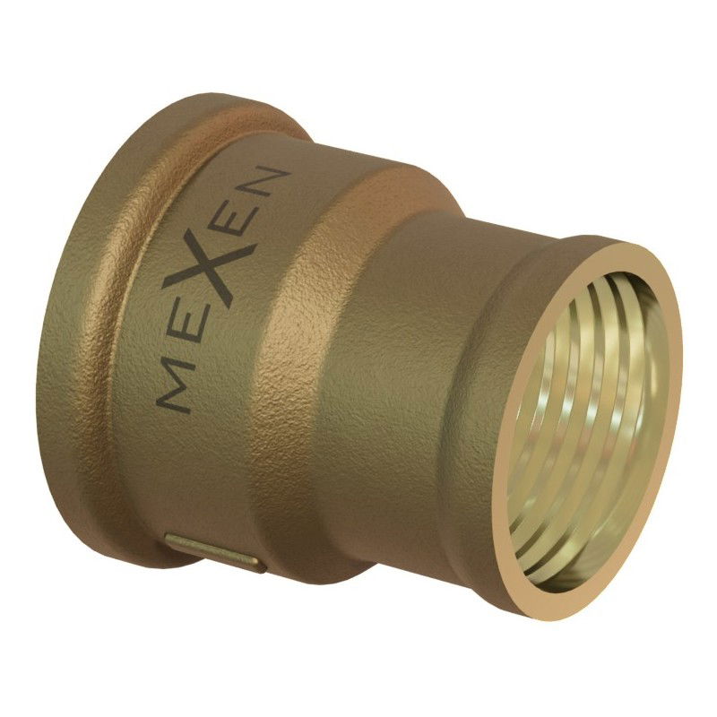 Mexen BRASS mufa redutora de latão 1'' fêmea x 3/4 fêmea - W97406-1034