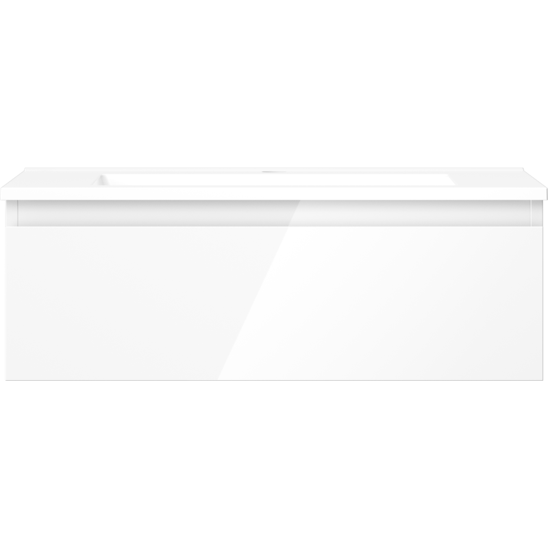 Mexen Orio armoire de salle de bain 70 cm avec lavabo Otis, 1 tiroir, blanc brillant - 91A10-07023-1-BF00-W18M00