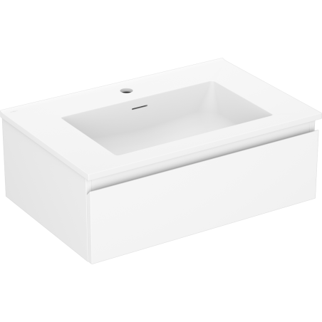Mexen Orio 70 cm Badezimmerschrank mit Waschbecken Otis, 1 Schublade, weiß matt - 91A10-07023-1-BF01-W18M01