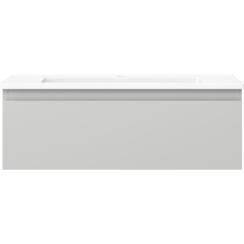 Mexen Orio vannitoakapp 70 cm valamu Otis, 1 sahtel, hall matt/valge matt - 91A10-07023-1-BF62-W18M01