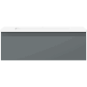 Mexen Orio Badezimmerschrank 70 cm mit Otis-Waschbecken, 1 Schublade, Graphit matt/Weiß matt - 91A10-07023-1-BF66-W18M01