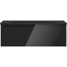 Mexen Orio Badezimmerschrank 70 cm mit Waschbecken Otis, 1 Schublade, Schwarz Glanz/Schwarz Matt - 91A10-07023-1-BF70-W18M71