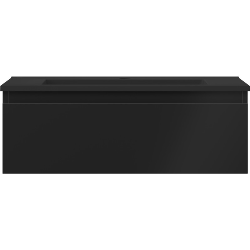 Mexen Orio szafka łazienkowa 70 cm z umywalką Otis, 1 szuflada, czarna mat - 91A10-07023-1-BF71-W18M71