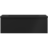 Mexen Orio Badezimmerschrank 70 cm mit Otis Waschbecken, 1 Schublade, schwarz matt - 91A10-07023-1-BF71-W18M71
