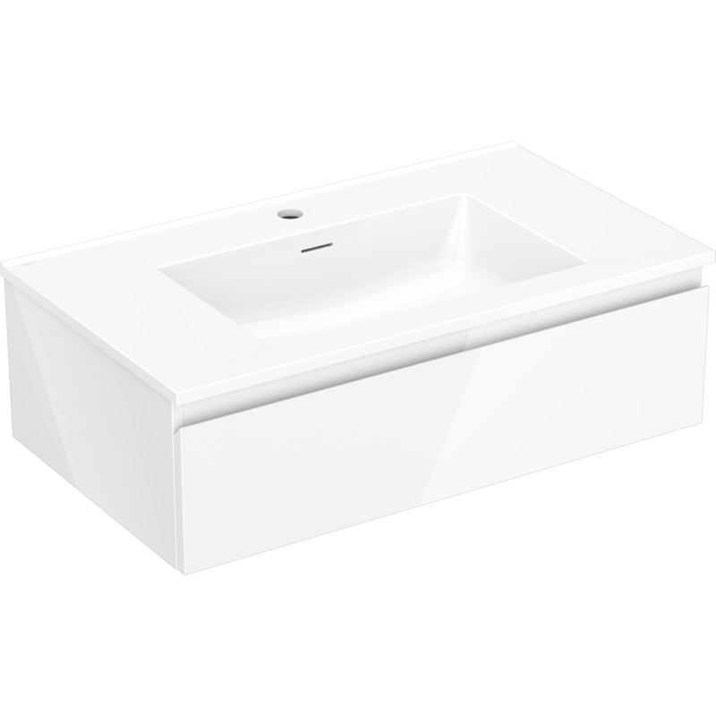Mexen Orio vannitoakapp 80 cm valamu Otis, 1 sahtel, valge läige - 91A10-08023-1-BF00-W18M00