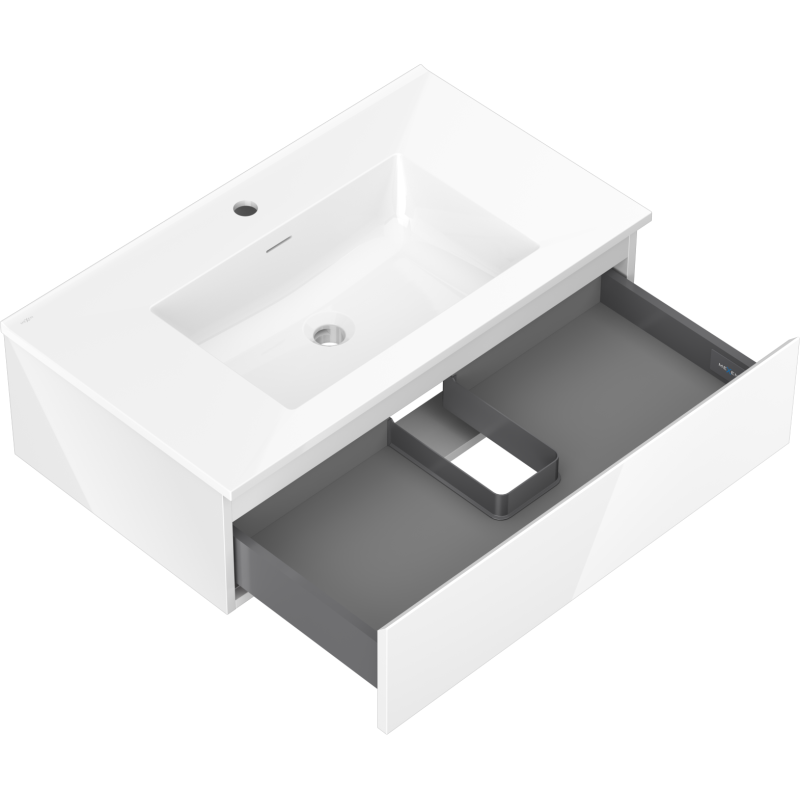 Mexen Orio Mobile da bagno 80 cm con lavabo Otis, 1 cassetto, bianco lucido - 91A10-08023-1-BF00-W18M00