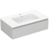 Mexen Orio armoire de salle de bain 80 cm avec lavabo Otis, 1 tiroir, gris mat/blanc mat - 91A10-08023-1-BF62-W18M01
