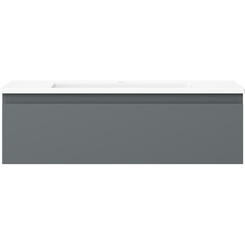 Mexen Orio armadietto bagno 80 cm con lavabo Otis, 1 cassetto, grafite opaco/bianco opaco - 91A10-08023-1-BF66-W18M01