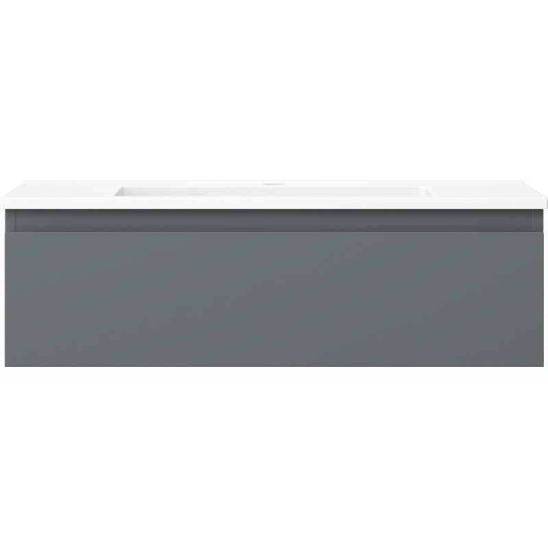 Mexen Orio meuble de salle de bain 80 cm avec lavabo Otis, 1 tiroir, graphite mat/blanc mat - 91A10-08023-1-BF66-W18M01