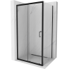 Mexen Apia kabina prysznicowa rozsuwana 140 x 80 cm, transparent, czarna - 840-140-080-70-00