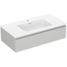 Mexen Orio armario de baño de 90 cm con lavabo Otis, 1 cajón, gris mate/blanco mate - 91A10-09023-1-BF62-W18M01