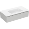 Mexen Orio meuble de salle de bain 90 cm avec lavabo Otis, 1 tiroir, gris mat/blanc mat - 91A10-09023-1-BF62-W18M01
