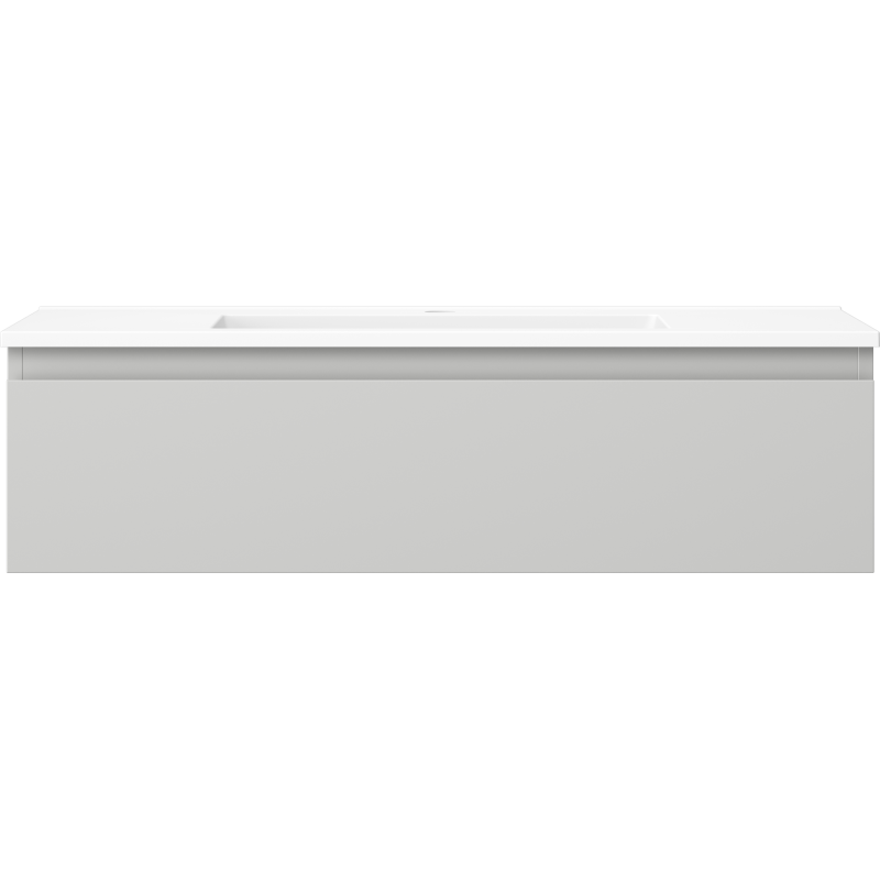 Mexen Orio armario de baño 90 cm con lavabo Otis, 1 cajón, gris mate/blanco mate - 91A10-09023-1-BF62-W18M01