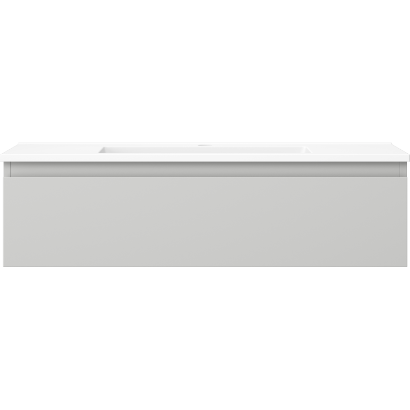 Mexen Orio badkamerkast 90 cm met wastafel Otis, 1 lade, grijs mat/wit mat - 91A10-09023-1-BF62-W18M01