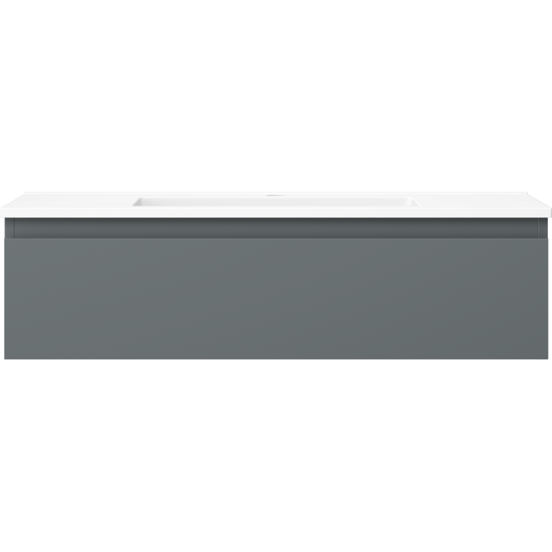 Mexen Orio meuble de salle de bains 90 cm avec lavabo Otis, 1 tiroir, graphite mat/blanc mat - 91A10-09023-1-BF66-W18M01