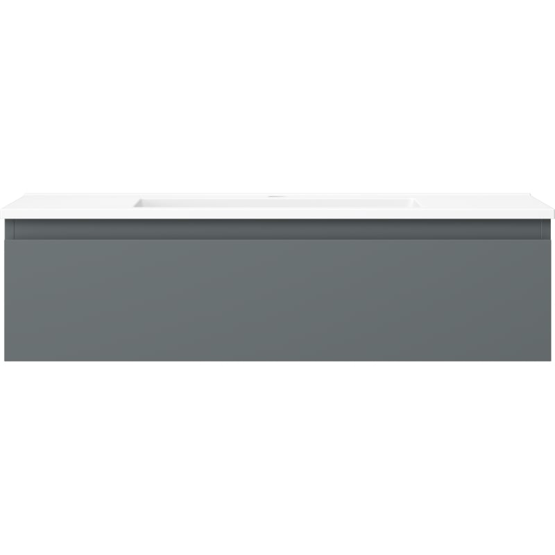 Mexen Orio mobile bagno 90 cm con lavabo Otis, 1 cassetto, grafite opaco/bianco opaco - 91A10-09023-1-BF66-W18M01