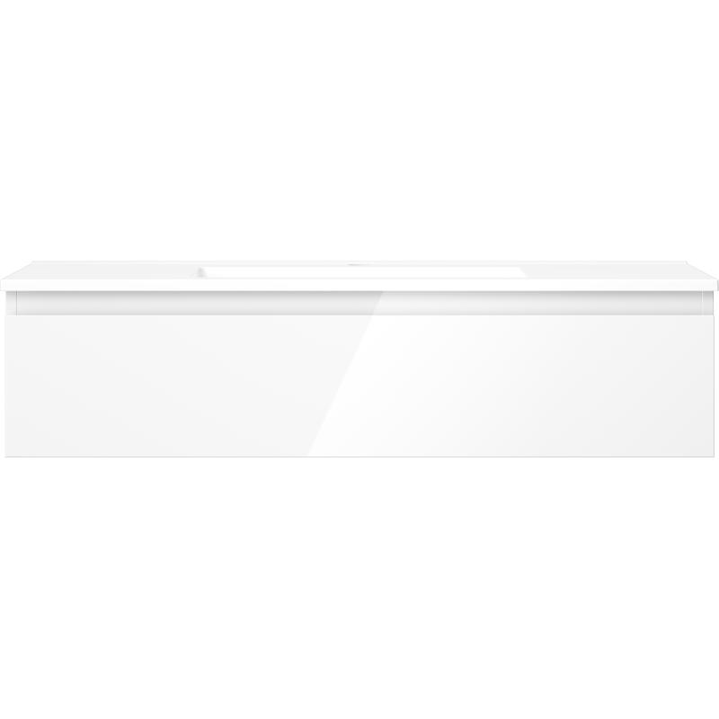 Mexen Orio meuble de salle de bain 100 cm avec lavabo Otis, 1 tiroir, blanc brillant - 91A10-10023-1-BF00-W18M00