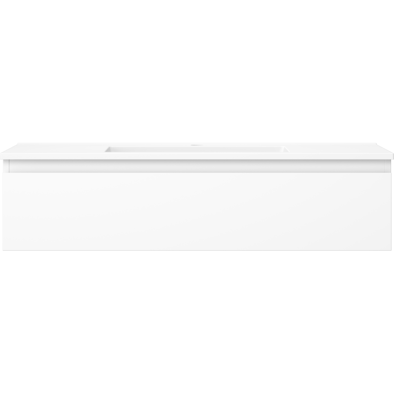 Mexen Orio badkamerkast 100 cm met wastafel Otis, 1 lade, witte mat - 91A10-10023-1-BF01-W18M01