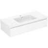 Mexen Orio meuble de salle de bain 100 cm avec lavabo Otis, 1 tiroir, blanc mat - 91A10-10023-1-BF01-W18M01