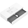 Mexen Orio meuble de salle de bain 100 cm avec lavabo Otis, 1 tiroir, blanc mat - 91A10-10023-1-BF01-W18M01
