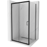 Mexen Apia douchecabine schuifbaar 125 x 100 cm, transparant, zwart - 840-125-100-70-00