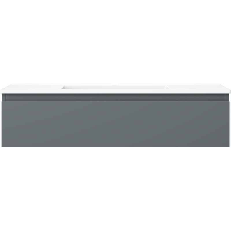 Mexen Orio badkamerkast 100 cm met wastafel Otis, 1 lade, grafiet mat/wit mat - 91A10-10023-1-BF66-W18M01